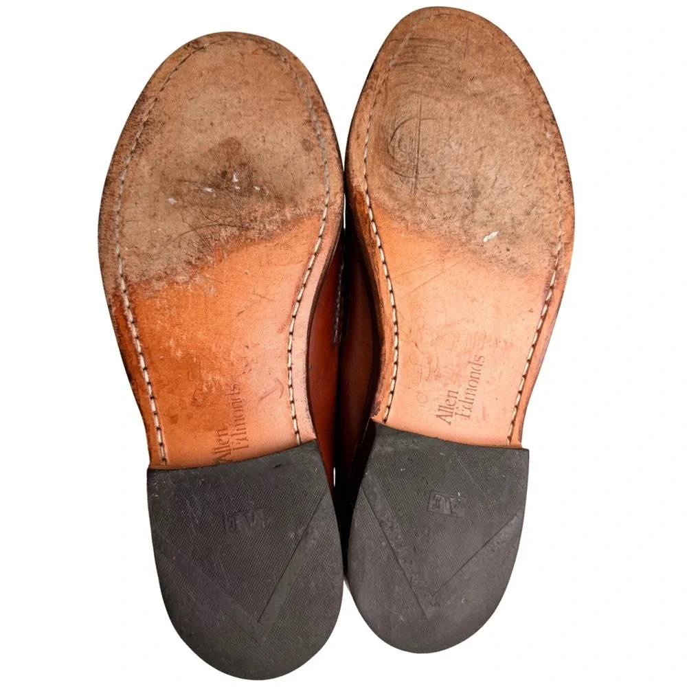Allen Edmonds Maxfield Tassel Loafers Brown Leather Made USA Men’s 8.5D